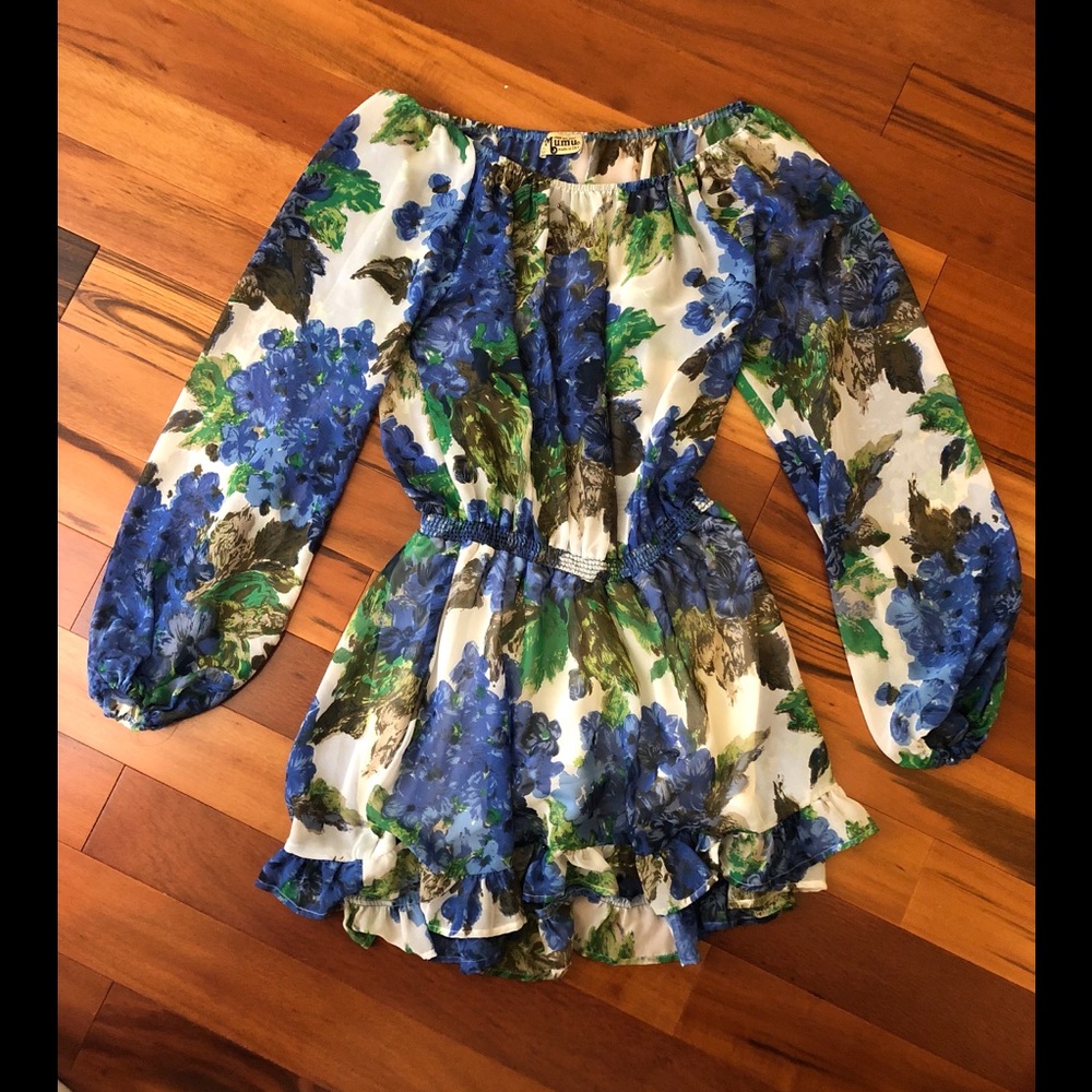 Show me your Mumu off the shoulder dress